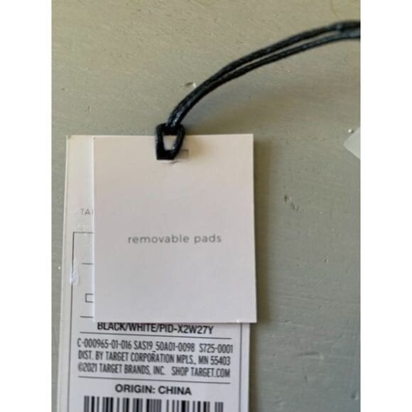 SHADE & Shore Swimsuit Bathing Suit Top Black & White Size S 4-6 NWT $23 - Picture 9 of 10